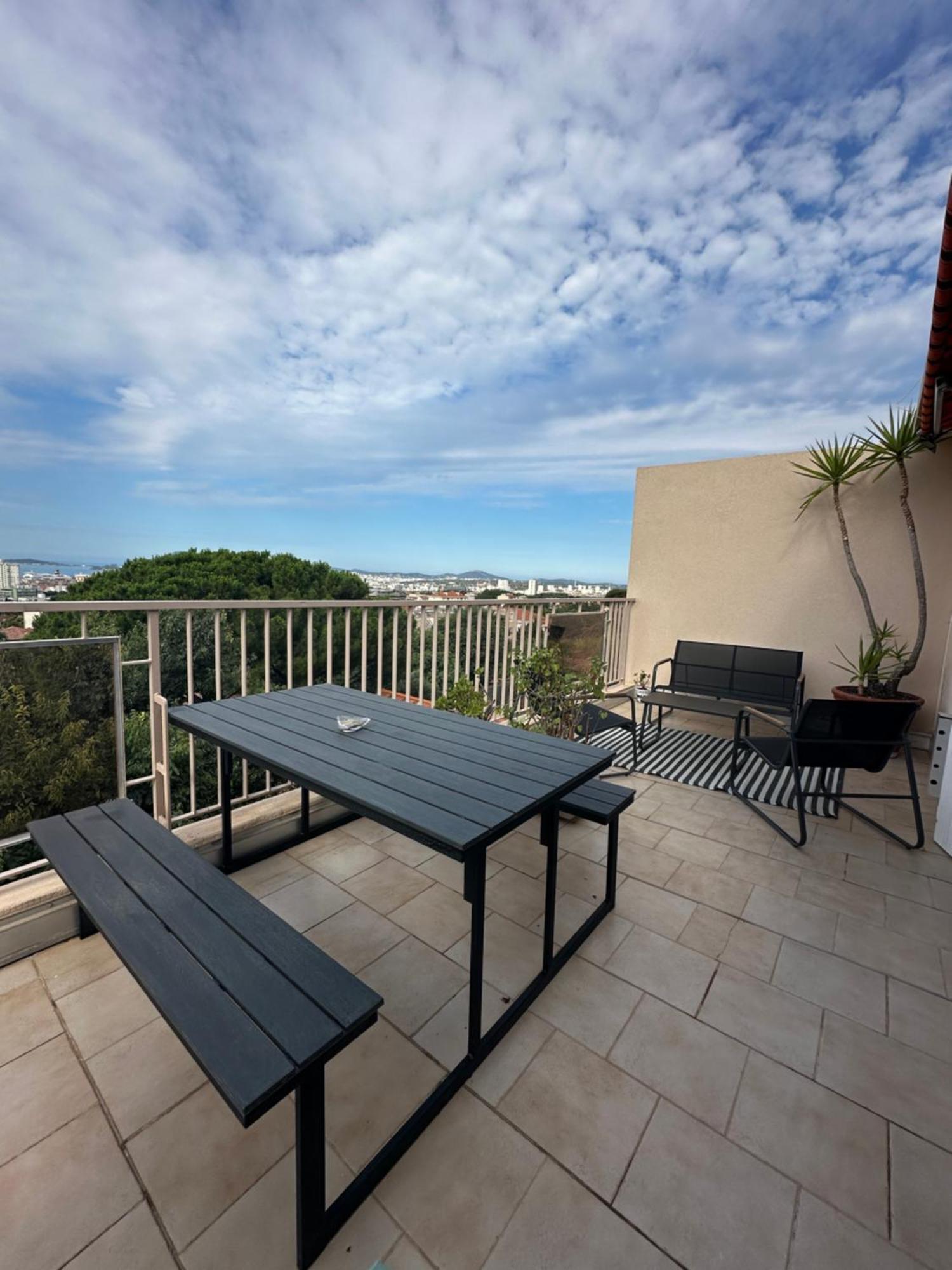 Апартаменти T4 Avec Terrasse Et Garage Prive Тулон Екстер'єр фото